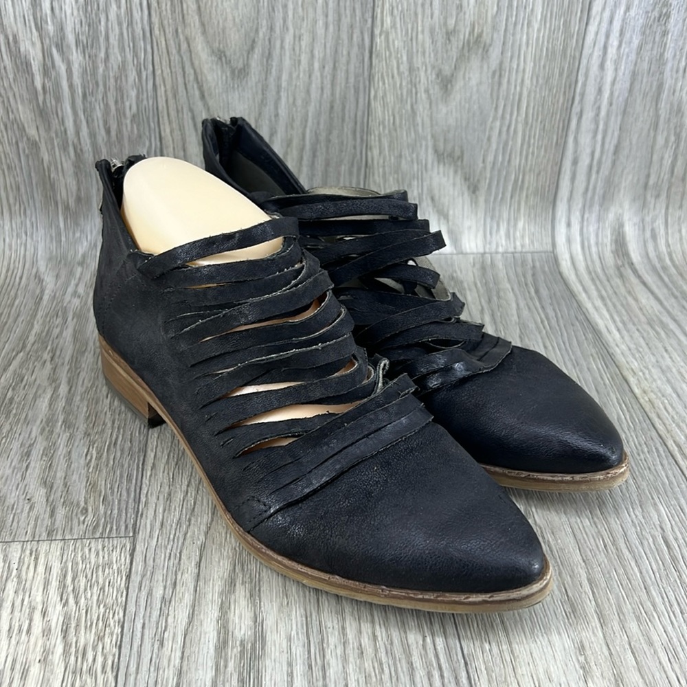 Free People Black Ankle Boots